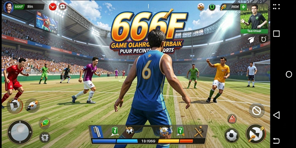 Tampilan gameplay menarik di 666F yang mendebarkan.