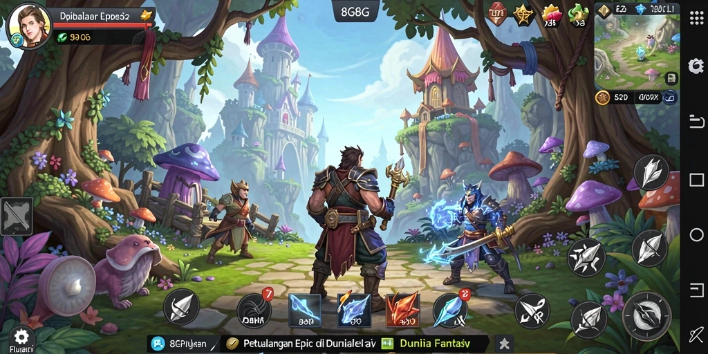 Tangkapan layar gameplay <strong>8G8G</strong> menampilkan pertempuran strategis yang mendebarkan.
