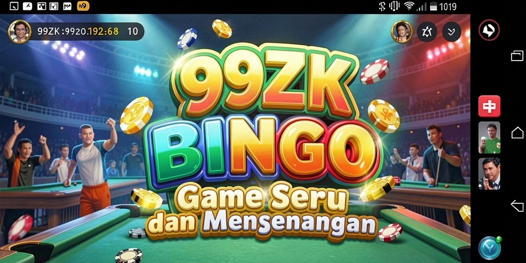 Tampilan menarik saat bermain Bingo di 99ZK.