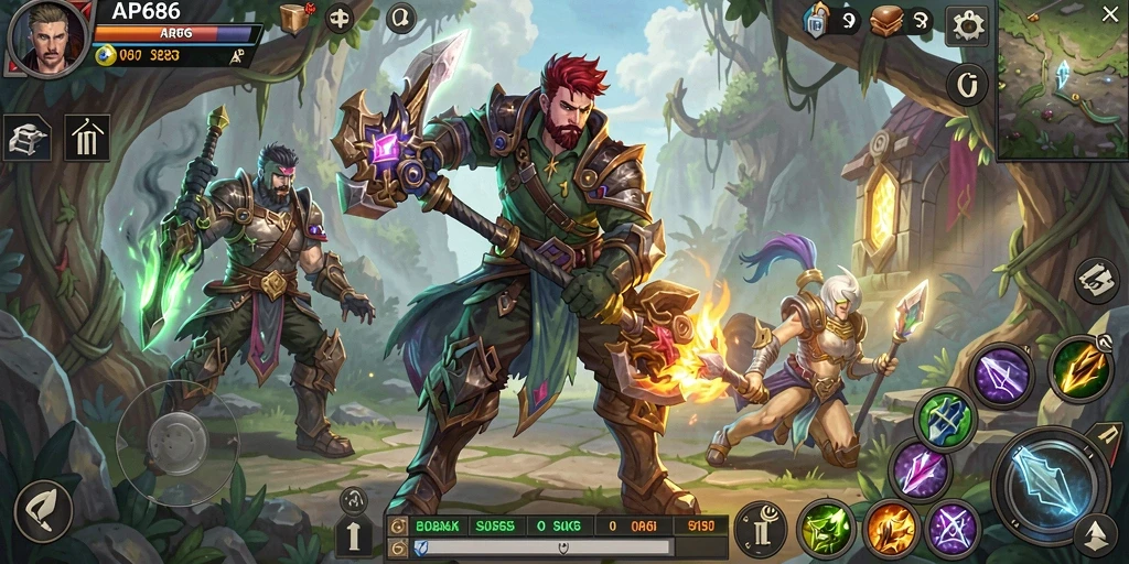 Tampilan gameplay ARPG yang memikat dan penuh aksi.