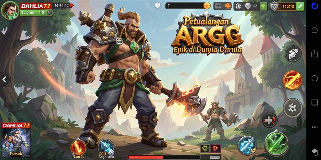 Gameplay seru dengan grafik memukau di DAHLIA77.