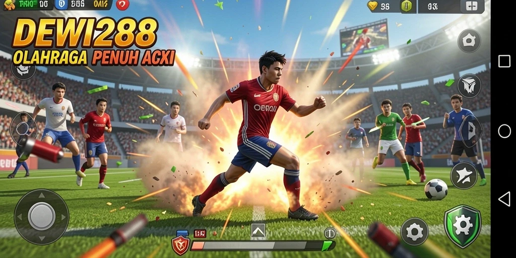 Tampilan gameplay DEWI288 yang intens dan realistis dalam olahraga.