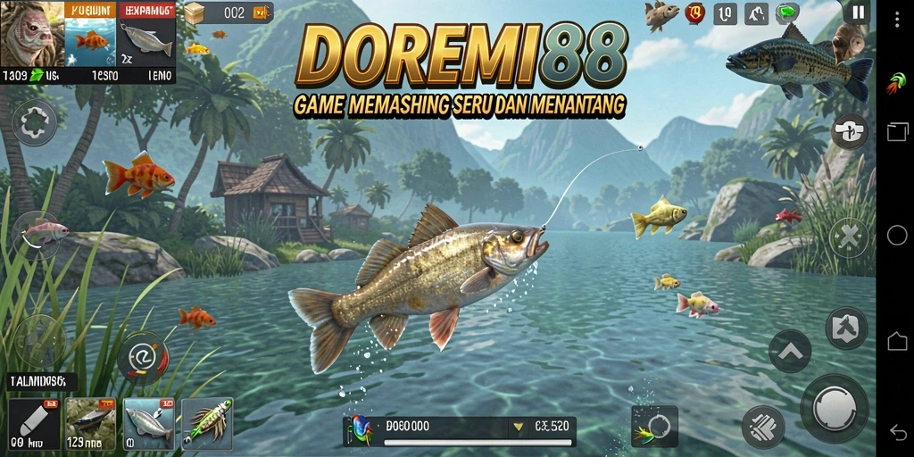 Tangkapan besar dalam permainan memancing DOREMI88 yang penuh warna.