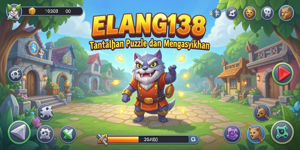 Tampilan gameplay ELANG138 yang penuh warna dan menantang.