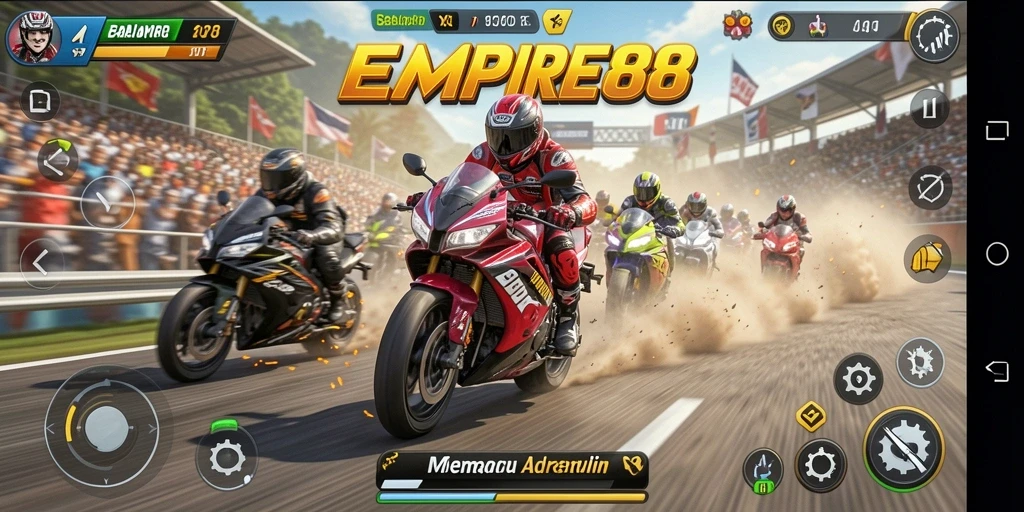 Gameplay motor racing yang mendebarkan di EMPIRE88.