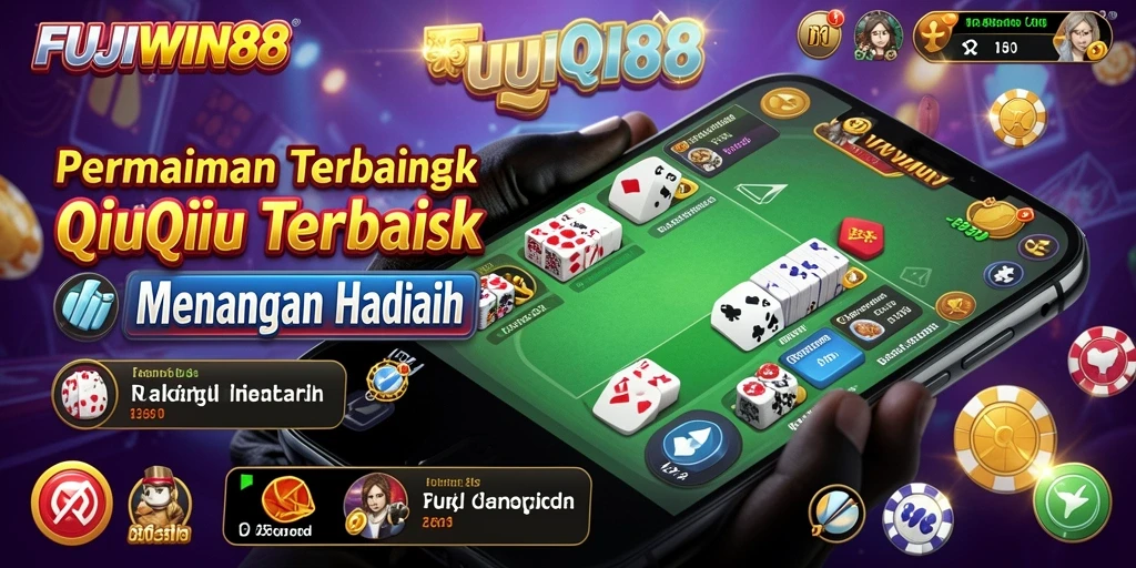 Tangkapan layar utama gameplay QiuQiu yang seru.