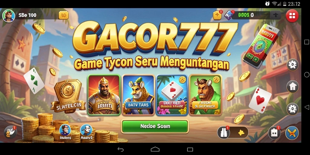 Screenshot gameplay GACOR777 yang menarik dan menantang.