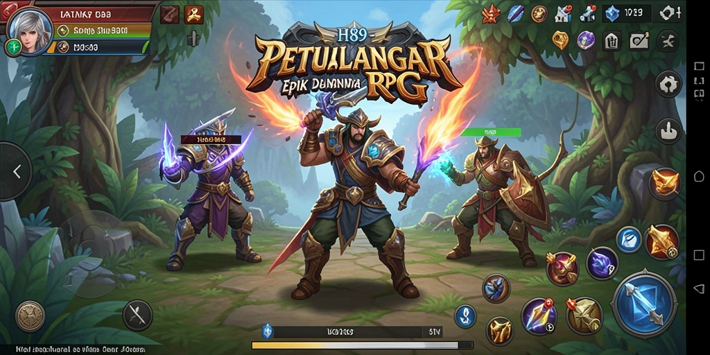 Tampilan menakjubkan dari gameplay RPG di H89.