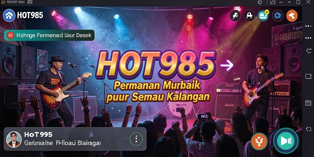 Tampilan gameplay HOT985 yang interaktif dan penuh warna.