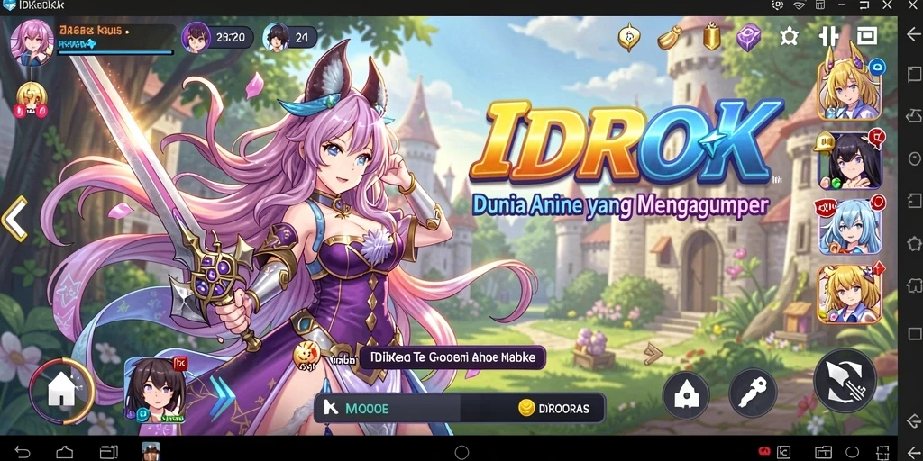 Tampilan gameplay yang menarik dan penuh warna dari IDROK.