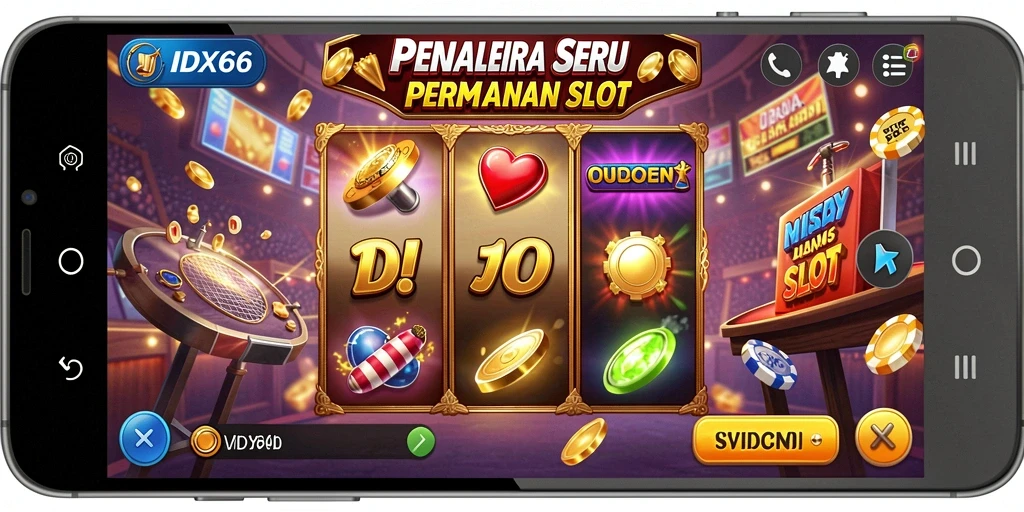 Tangkapan layar gameplay IDX66 yang menampilkan mesin slot yang menarik.