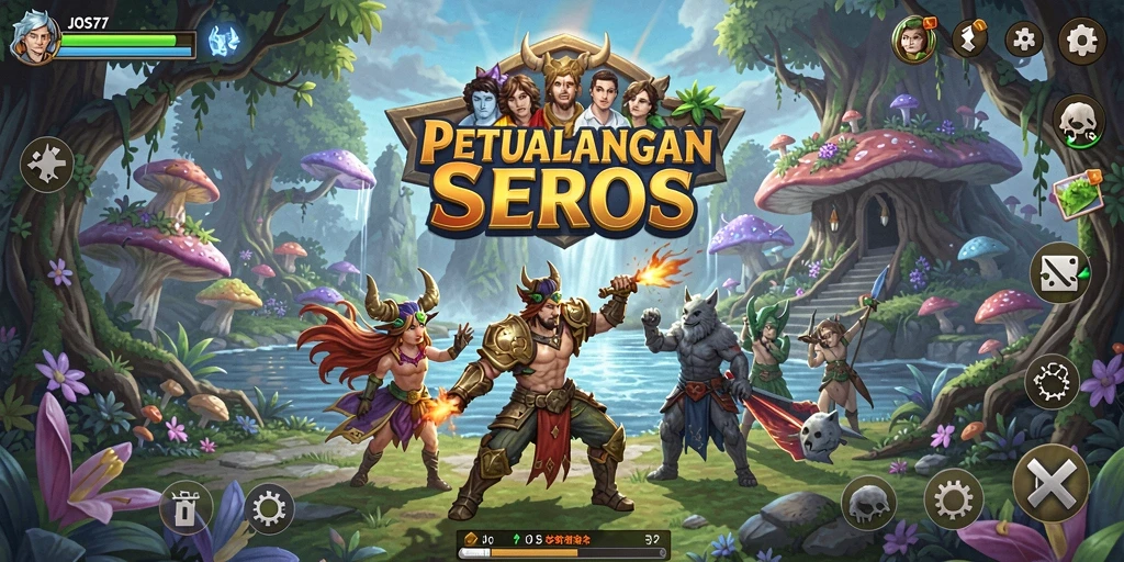 Tampilan gameplay <strong>JOS77</strong> yang menakjubkan dengan berbagai pemandangan petualangan.