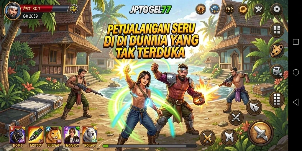 Screenshot gameplay JPTOGEL77 yang menampilkan aksi petualangan yang mendebarkan.