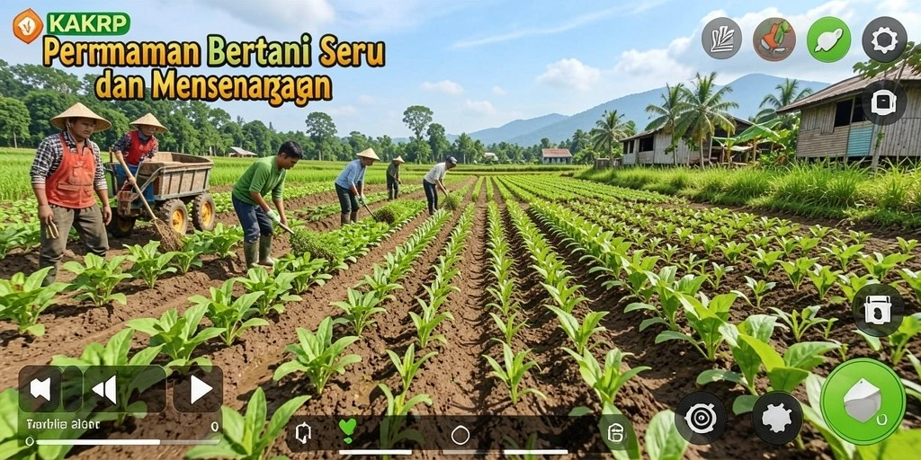 Tampilan gameplay KAKRP yang menarik dan penuh warna.