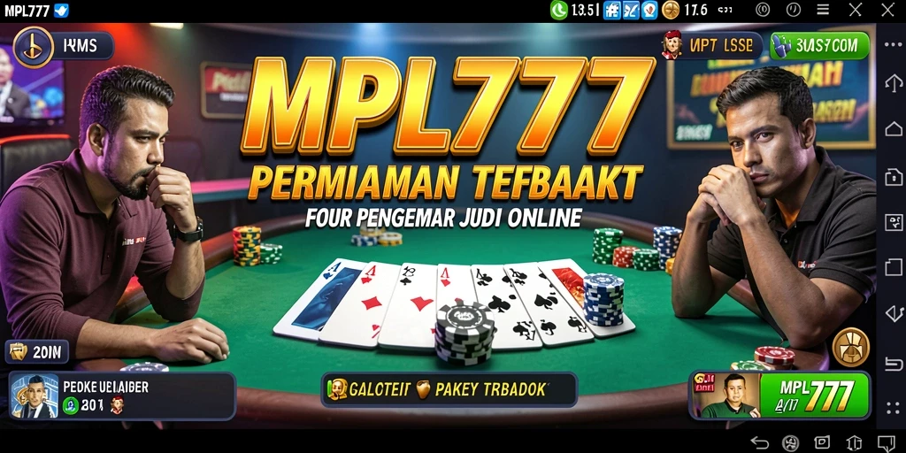 Tampilan gameplay poker yang mendebarkan di MPL777.