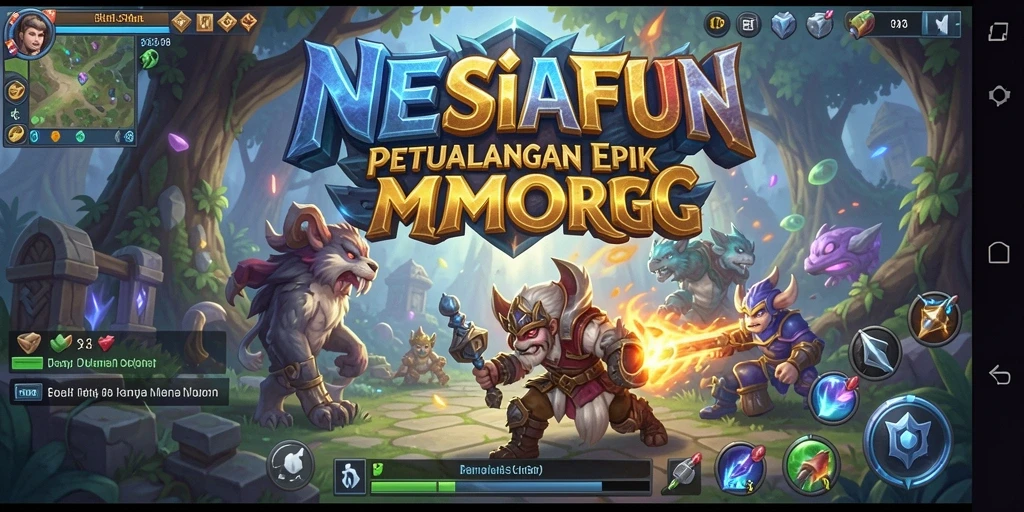 Tampilan gameplay MMORPG yang mengasyikkan di dunia <strong>NESIAFUN</strong>.
