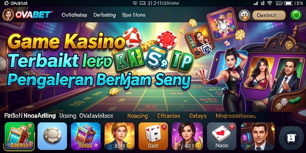 Screenshot gameplay OVABET menampilkan pengalaman kasino yang mendebarkan dan interaktif.