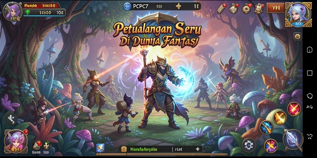 Gameplay seru di dunia petualangan fantastis.