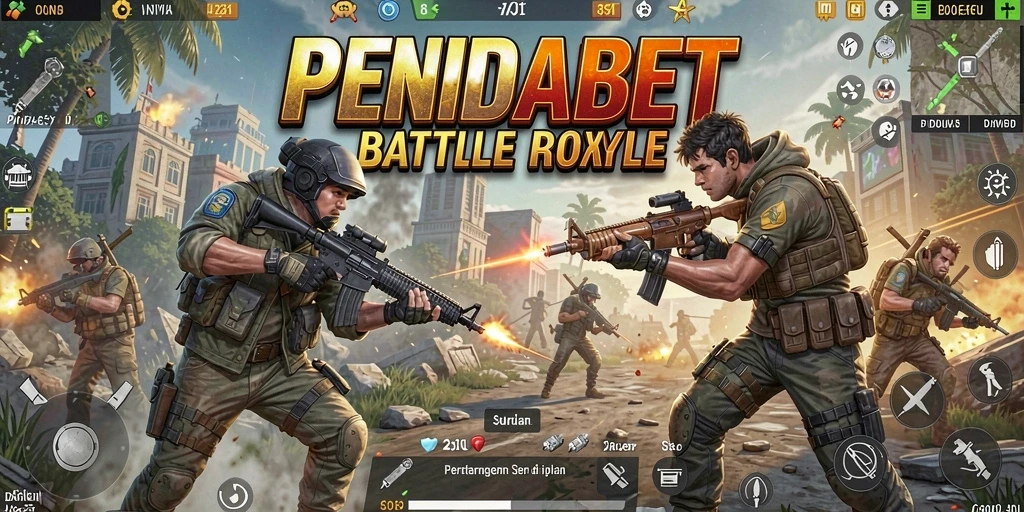 Tampilan gameplay seru di dunia Battle Royale PENIDABET.
