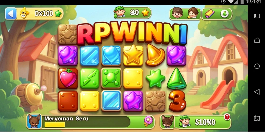 Tampilan menarik dari gameplay <strong>RPWIN1</strong> yang penuh warna dan tantangan.