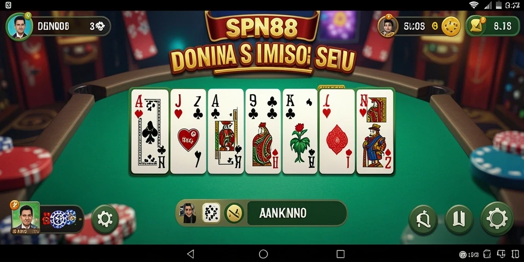 Tampilan menarik dari gameplay Domino di SPN88.