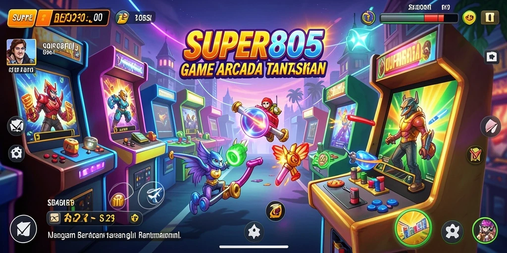 Screenshot gameplay <strong>SUPER805</strong> menampilkan aksi seru dan tantangan menarik.
