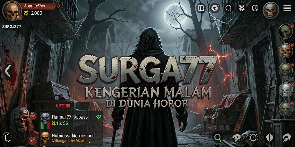 Gambaran mendebarkan dari gameplay horor SURGA77.