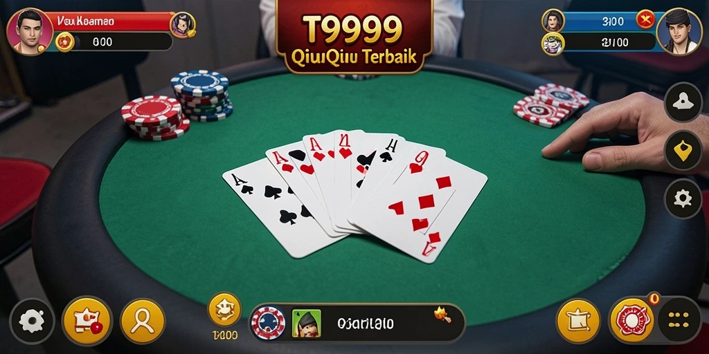 Tampilan gameplay QiuQiu yang seru dan menarik di T9999.