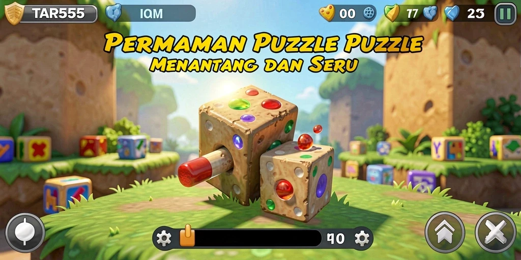 Screenshot gameplay TAR555 yang menampilkan tantangan Puzzle seru.