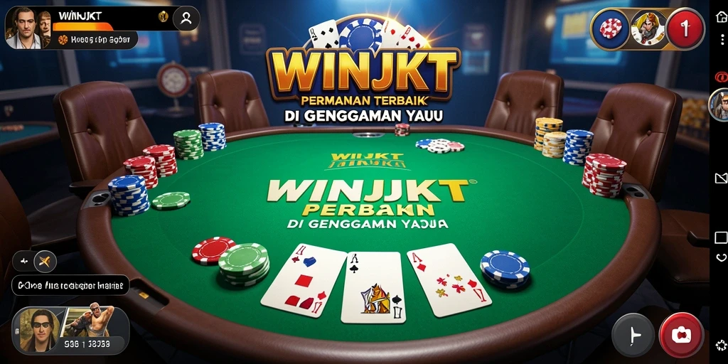 Tampilan gameplay WINJKT yang mendebarkan saat bermain Poker.