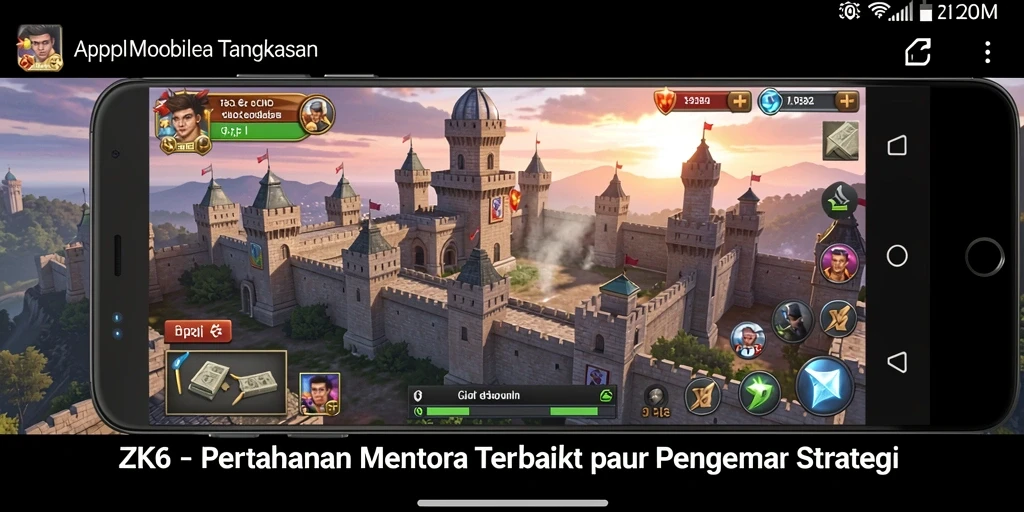 Tampilan gameplay menakjubkan dari ZK6 dalam pertarungan Tower Defense.