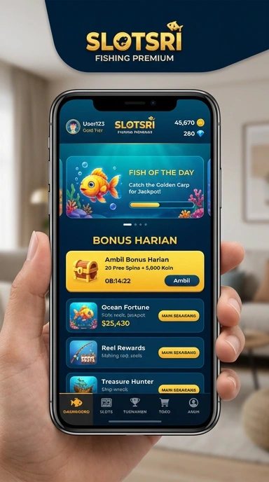 Tampilan antarmuka pengguna slotsri yang menarik.